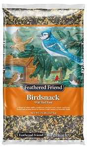 Feathered Friend Birdsnack 14390 Sunflower Seed Wild Bird Food, 5 lb, Blended, Bag