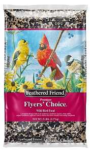 Feathered Friend Flyers' Choice 14398 Safflower Seed Wild Bird Food, 5 lb, Premium, Blended, Bag
