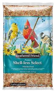 Feathered Friend Shell-less Select 14397 Sunflower Kernel Wild Bird Food, 5 lb, Premium, Blended, Bag