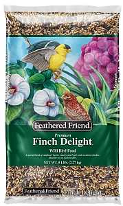 Feathered Friend Finch Delight 14396 Sunflower Kernel Wild Bird Food, 5 lb, Blended, Bag