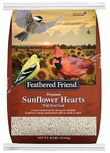 Feathered Friend 14415 Sunflower Hearts, 40 lb Bag