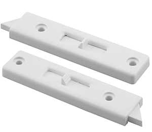 Prime-Line F 2671 Tilt Latch, Plastic, 1/PR, Includes: (1) Left Hand Latch, (1) Right Hand Latch, Fastener, Pack of 6