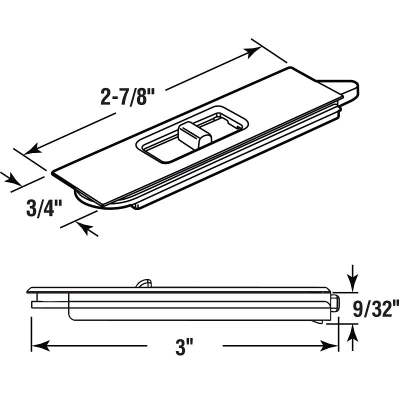Prime-Line F 2734 Tilt Latch, Plastic, Includes: (1) Left Hand Latch, (1) Right Hand Latch, Fastener