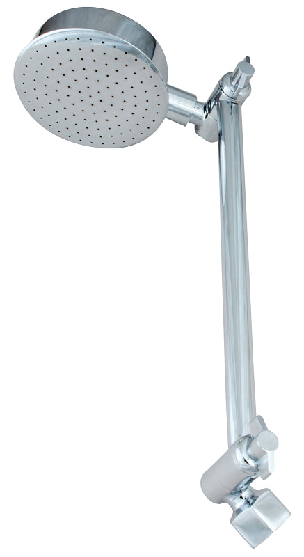 Whedon Elephant Series SRW2C Showerhead, 2.5 gpm, 1/2 in Connection, Female, Brass, Chrome-Plated, 3-1/2 in Dia