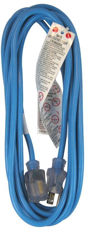 PowerZone ORCW511615 Extension Cord, 16 AWG Cable, 5-15P Grounded Plug, 5-15R Grounded Receptacle, 15 ft L, 125 V