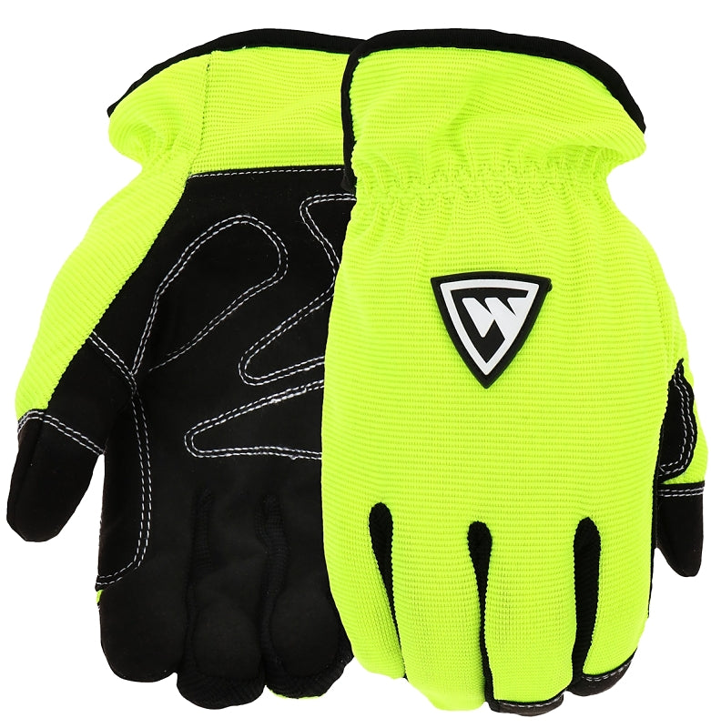 Boss 96555-L Mechanic Gloves, L, Orange