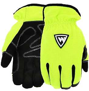 Boss 96555-L Mechanic Gloves, L, Orange