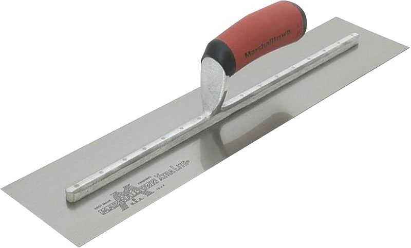 Marshalltown MXS57D Finishing Trowel, 3 in W Blade, 14 in L Blade, Spring Steel Blade, Square End, Curved Handle