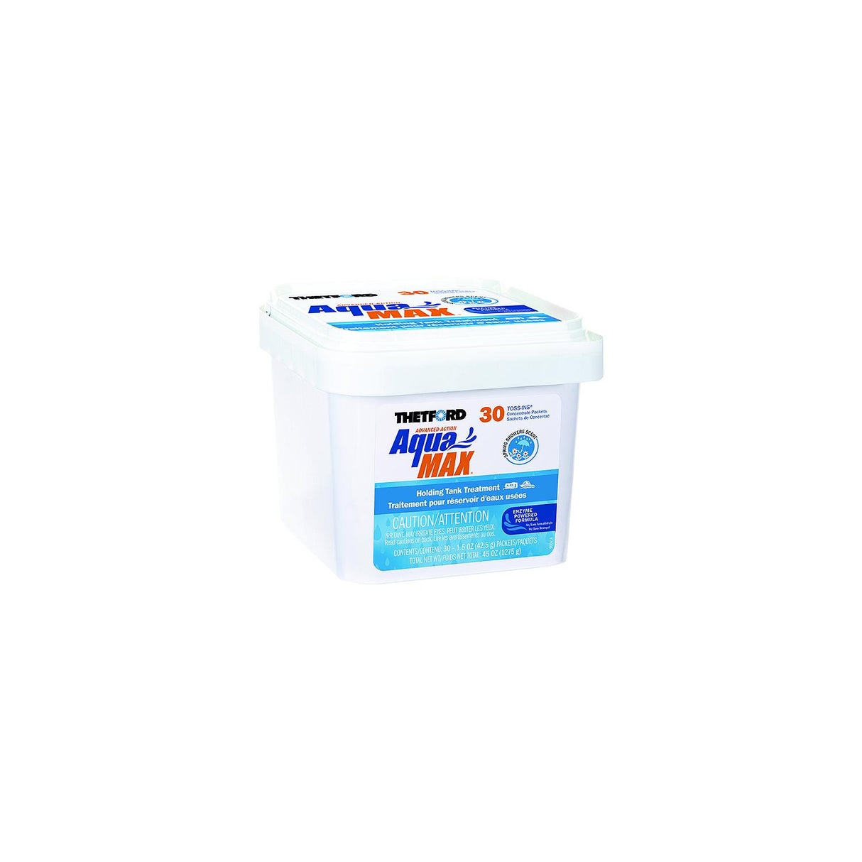 Thetford 96632 AquaMax Holding Tank Treatment, 30-Pack Toss-Ins, Spring Showers Sent