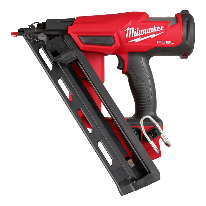 Milwaukee 2839-20 Finish Nailer, Tool Only, 18 V, 110 Magazine, 34 deg Collation, 15 ga Nail, 1-1/4 to 2-1/2 in Fastener