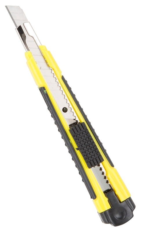 Vulcan JL-VT45534 Utility Knife, 4 in L Blade, 9 mm W Blade, Alloy Steel Blade, Soft Grip Handle