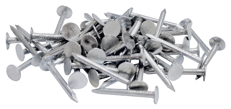 ProFIT 0132079 Hand Drive Roofing Nail, 1-1/4 in L, Flat Head, 11 ga, Steel, Electro-Galvanized
