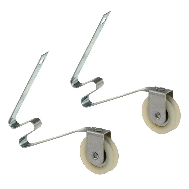 Prime-Line B 640 Adjustable Spring Tension Roller Assembly, 1 in Dia Roller, 1/4 in W Roller, Polyethylene Roller, Steel