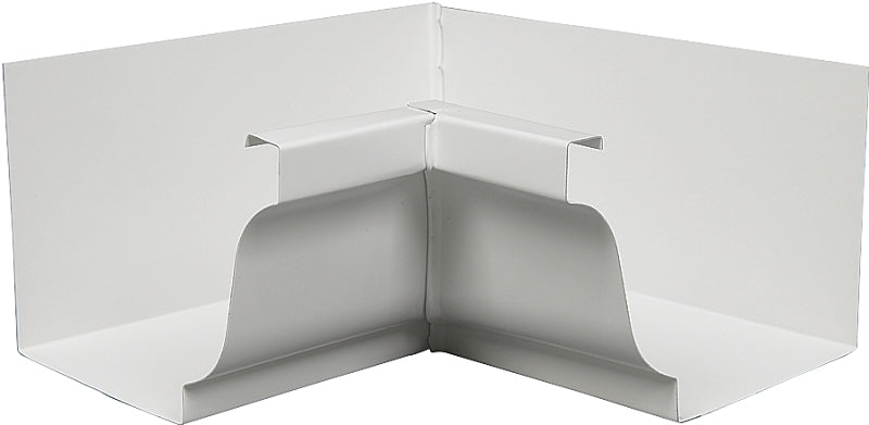 Amerimax 27201 Gutter Miter, 5 in Gutter, Aluminum, White