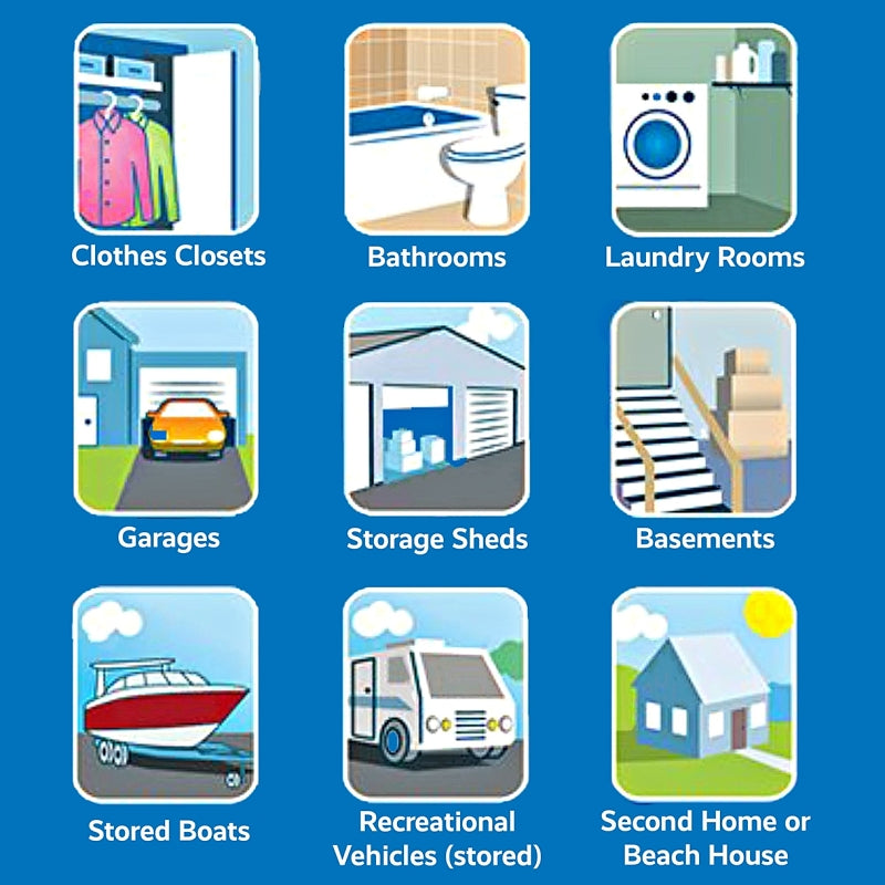 DampRid FG50FS High-Capacity Moisture Absorber, 2 lb Tub, Solid