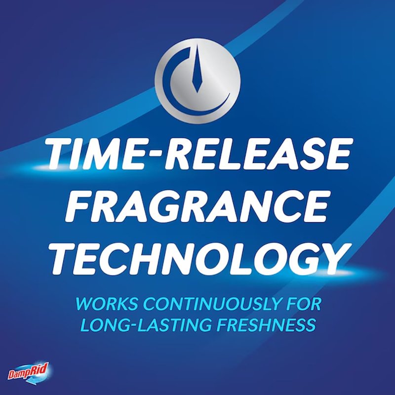 DampRid FG97FSSB Drop-In Tab Moisture Absorber Refill, 15.8 oz Tablet, Solid, Fresh