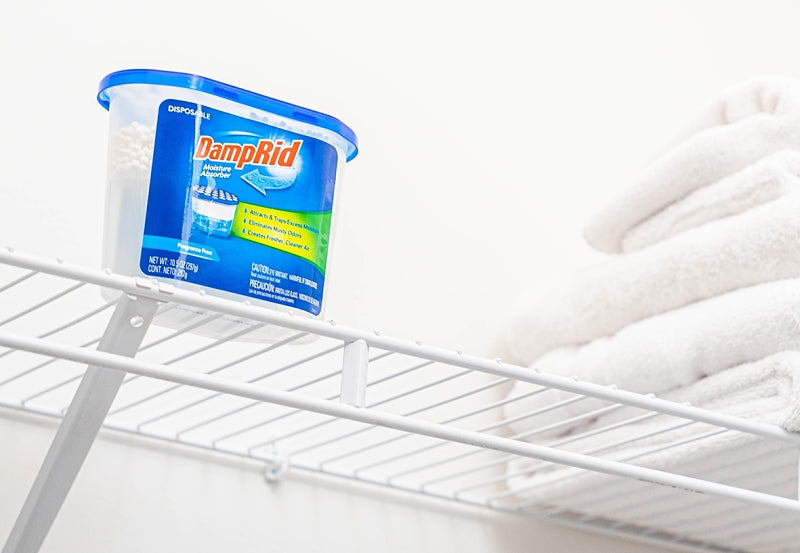 DampRid FG100 Fragrance-Free Disposable Moisture Absorber, 10.5 oz Tub, Solid