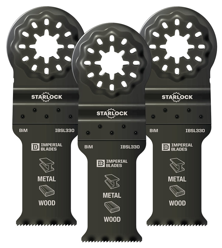 Imperial Blades Starlock IBSL330-3 Standard Blade, Bi-Metal, 18 TPI, 3/PK