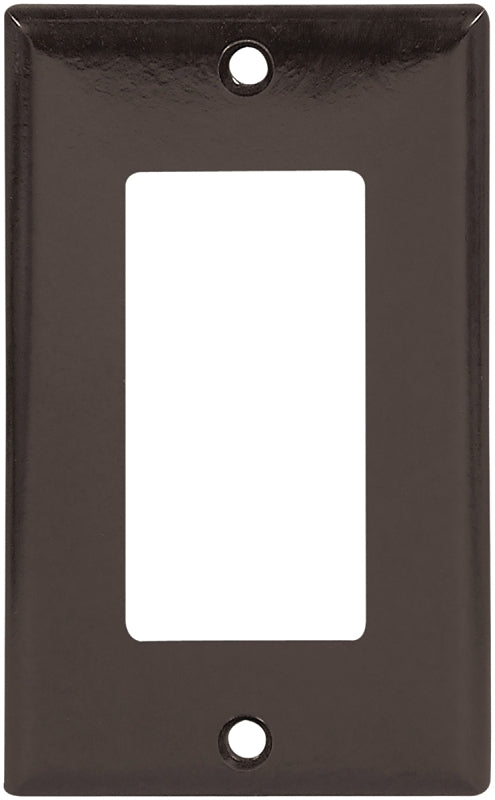 Eaton Wiring Devices 2151B-BOX Wallplate, 4-1/2 in L, 2-3/4 in W, 1-Gang, Thermoset, Brown, High-Gloss