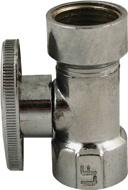 Plumb Pak PP57PCLF Shut-Off Valve, 1/2 x 7/16 in Connection, FIP x Compression, Manual Actuator