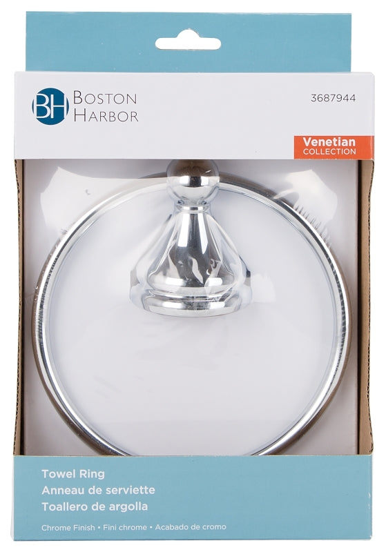 Boston Harbor L5060-26-103L Towel Ring, 6 in Dia Ring, Wall Mounting