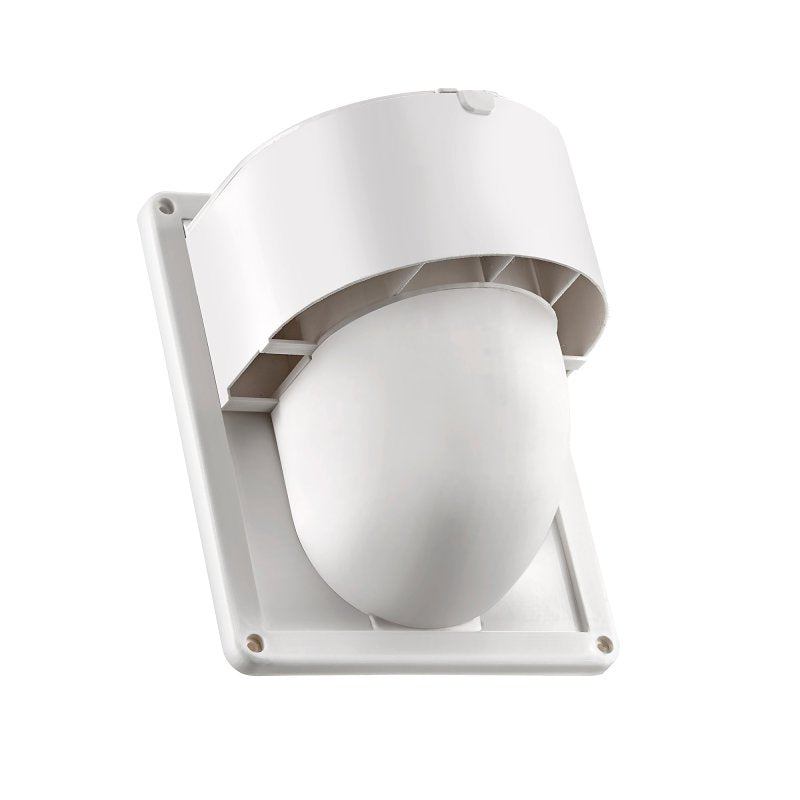 Lambro 289W Wall Exhaust Dryer Vent, ABS, White, For: Bathroom Fans and Cloth Dryers
