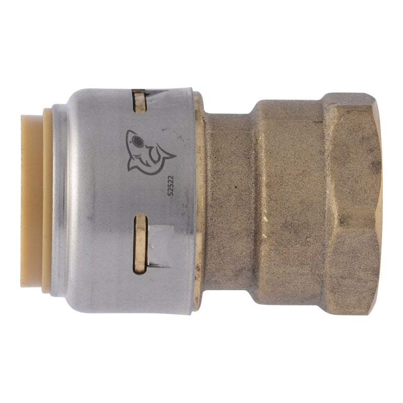 SharkBite Max Series UR088A Pipe Coupling, 3/4 in, Brass, 250 psi Pressure