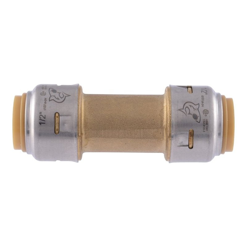SharkBite Max Series UR2008A Check Valve, 1/2 in, PTC, 200 psi Pressure, Brass Body