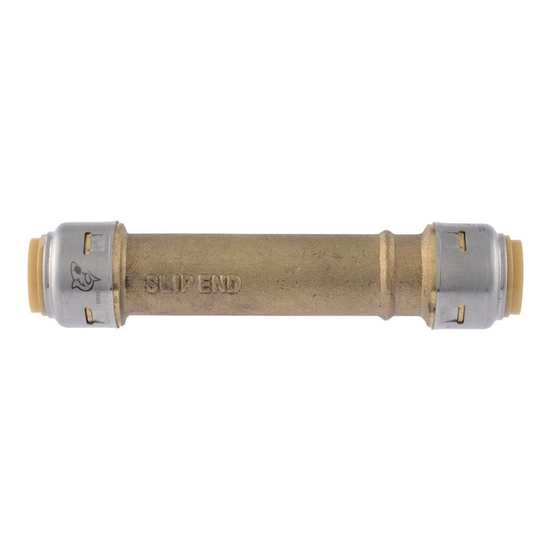 SharkBite Max Series UR3008A Pipe Coupling, 1/2 in, Brass, 250 psi Pressure
