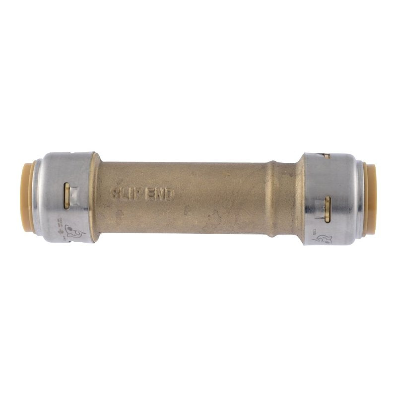 SharkBite Max Series UR3016A Pipe Coupling, 3/4 in, Brass, 250 psi Pressure
