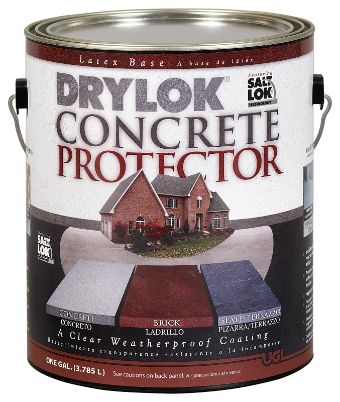 Drylok 29913 Concrete Protector, Satin, Liquid, 1 gal, Pack of 2