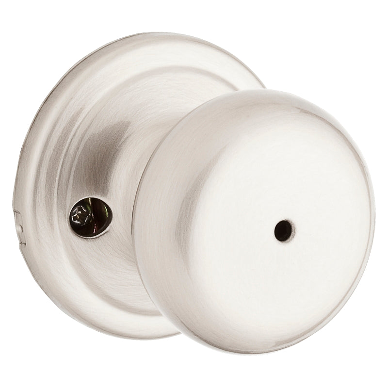 Kwikset Signature Series 730H15RCLRCSBX Privacy Door Knob, Satin Nickel, ADA Compliant, Reversible Hand