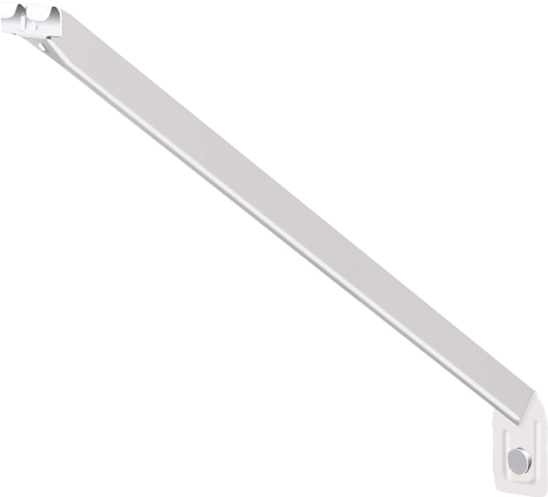 ClosetMaid 1180 Support Bracket, Steel, White, Includes:(1) #8 Pin, (1) Anchor