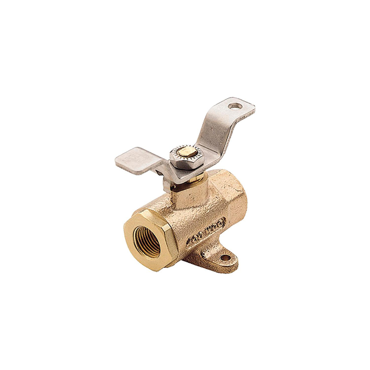 Bronze Ball Type Fuel Shut-Off Valve, 1/4"