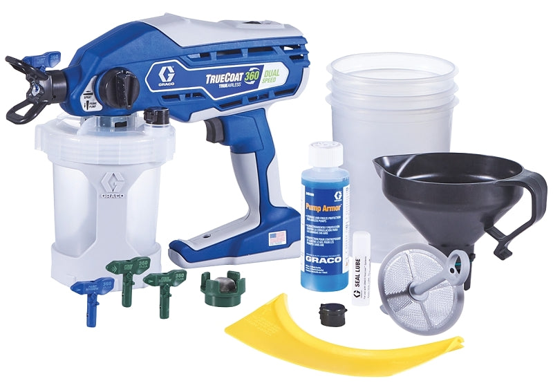 Graco 17A466 Electric TrueAirless Sprayer, 18 in L Hose, 4, 12 in Tip, 1500 psi, Piston Pump, 0.2 gpm