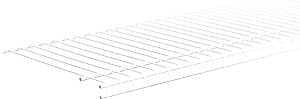 ClosetMaid SuperSlide 4714 Wire Shelf, 40 lb, 1-Level, 12 in L, 48 in W, Steel, White, Pack of 6