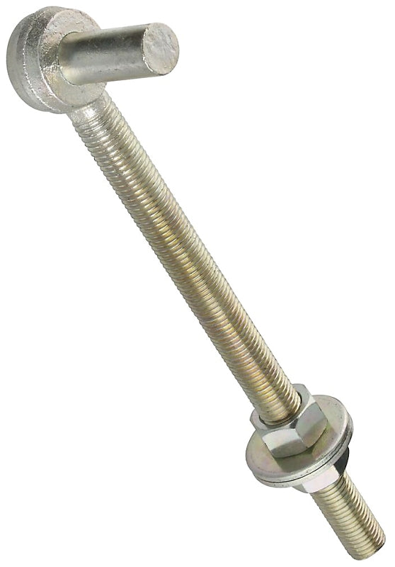 National Hardware N130-708 Bolt Hook, 7/8-9 Thread, 11-1/2 in L Thread, 13.48 in L, Steel, Zinc, 240 lb Working Load