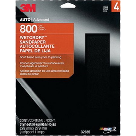 Imp w/D P220 Sandpaper 5/Pk