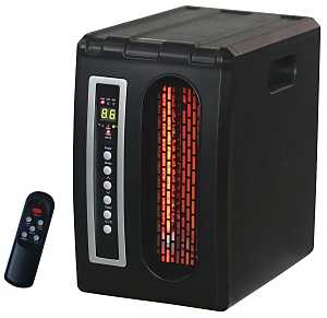 Comfort Glow QDE1320 Furnace Heater, 15 A, 120 V, 1500 W, 5120 Btu, 1000 sq-ft Heating Area, Remote Control, Silver