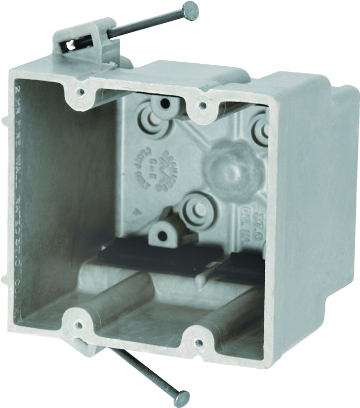 fiberglassBOX 2300-NK Electrical Box, 2-Gang, Fiberglass/Polyester, Beige/Tan, Wall Mounting