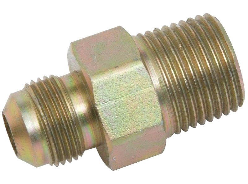 BrassCraft PSCFT-10 Adapter, 3/8 in, Flare x MIP, Brass, Chromate-Coated, 3/8 in OD