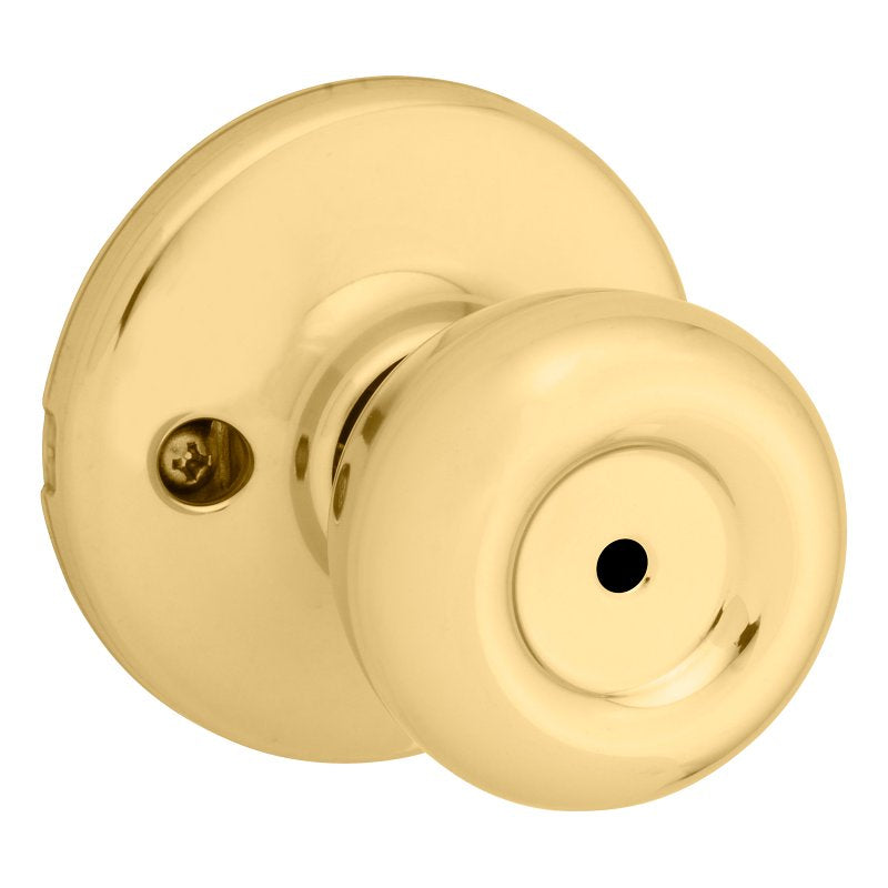 Kwikset 300T 3 6AL RCS V1 Privacy Lockset, Bell, Tylo Design, Polished Brass, Zinc, Gold, Reversible Hand