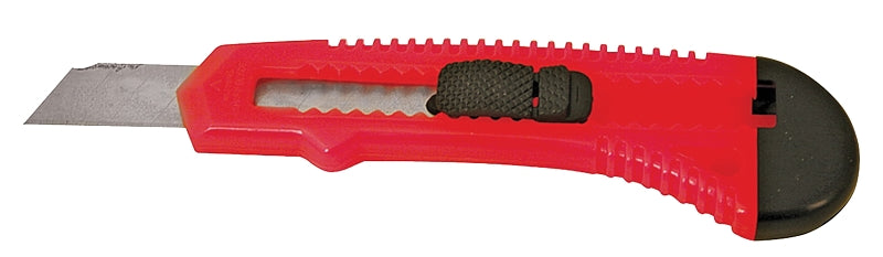 Vulcan JL-54306-D Snap-Off Utility Knife, 4-1/2 in L Blade, Steel Blade, Plastic Handle, High-Impact Plastic Handle, Pack of 100