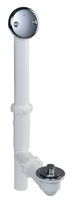 Keeney 65AWK Roller Ball Bath Drain Assembly, Plastic, White