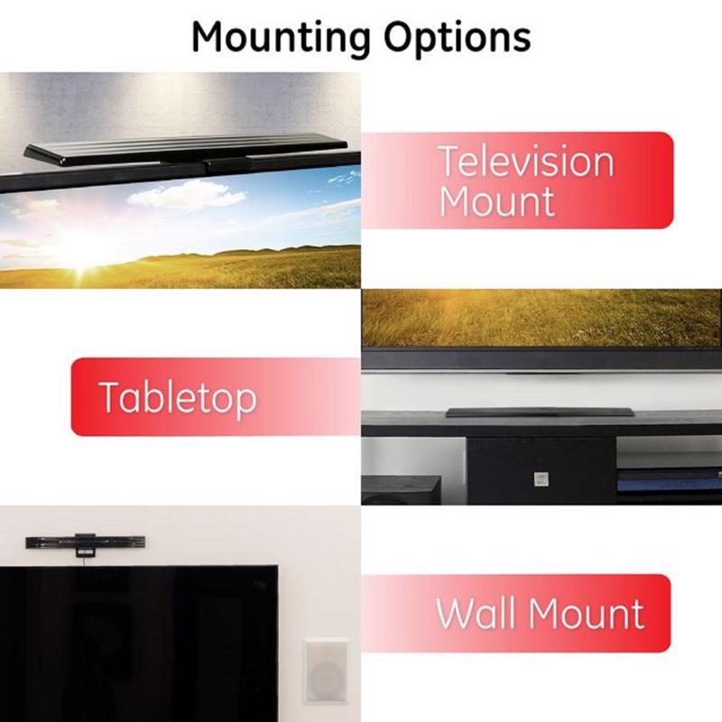 GE Ultapro Indoor HDTV Ultra Thin Amplified Antenna 1 pk