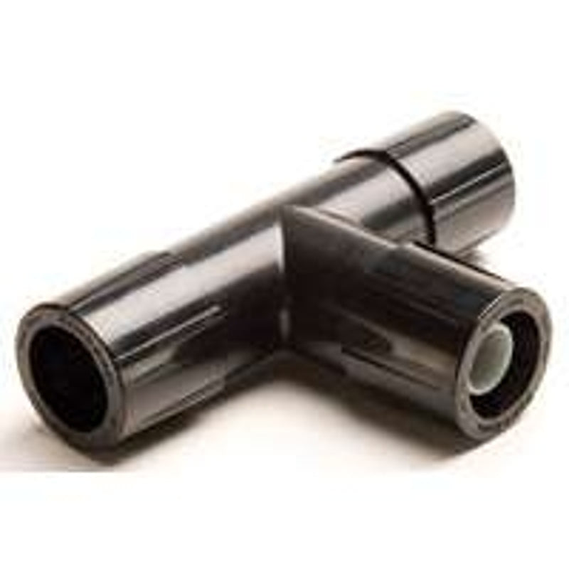Rain Bird EFT25-1PK Non-Threaded Tubing Tee, 1/2 in Connection, Compression, Plastic, Black