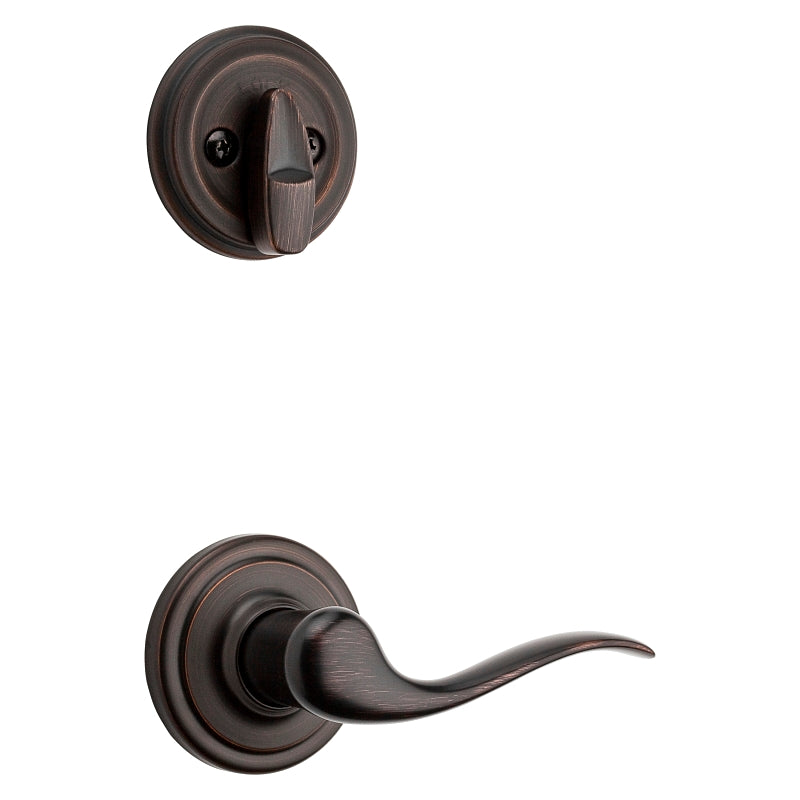 Kwikset 966TNL11PRH Lever Trim Set, Venetian Bronze, Lever Handle, Right Hand