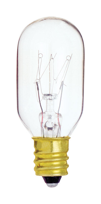 Satco 15 W T7 Specialty Incandescent Bulb E12 (Candelabra) Soft White 1 pk, Pack of 12