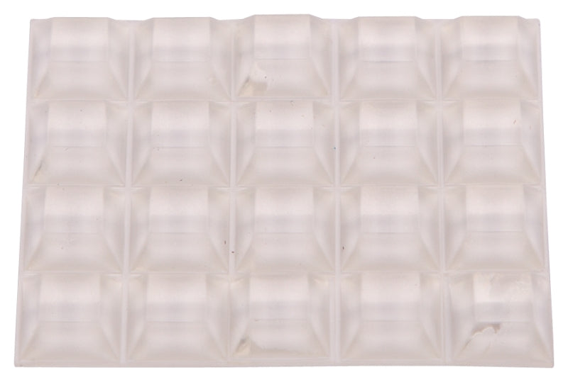 ProSource FE-50770-PS Furniture Bumper Pad, 1/2 in, Square, Polyurethane