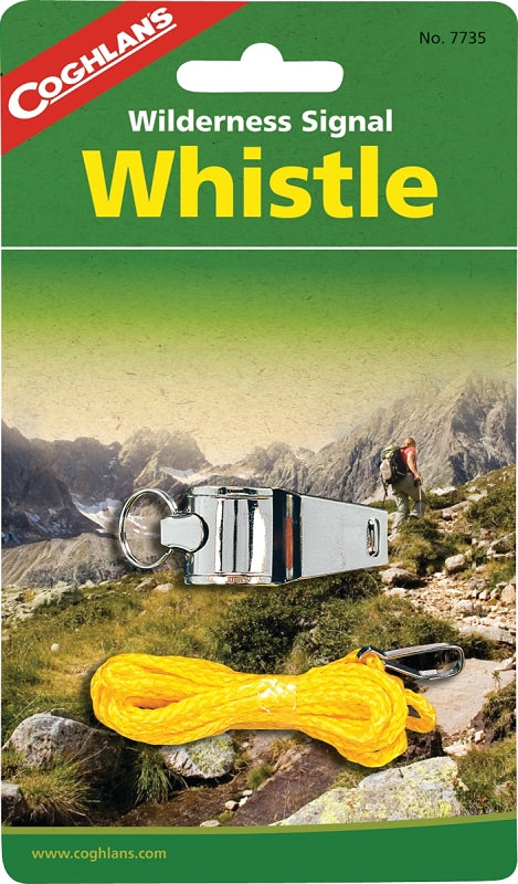 Coghlan's 7735 Camp Whistle with Lanyard, Nickel